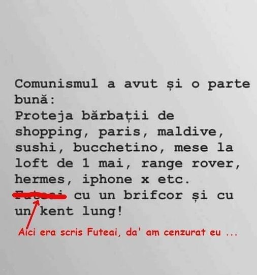 futeai banc gluma comunism