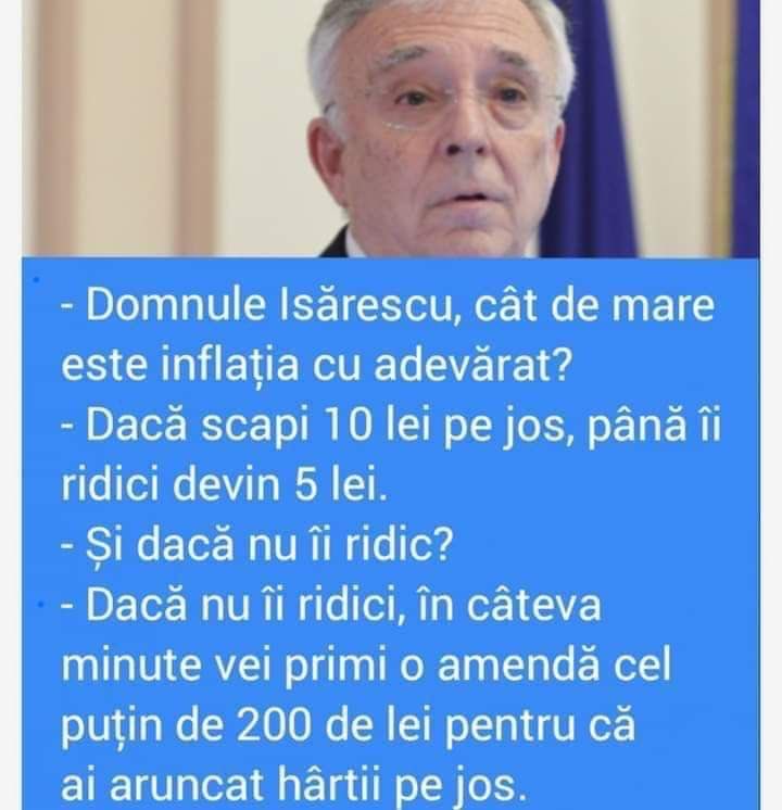 isarescu raspunde cat de mare e inflatia